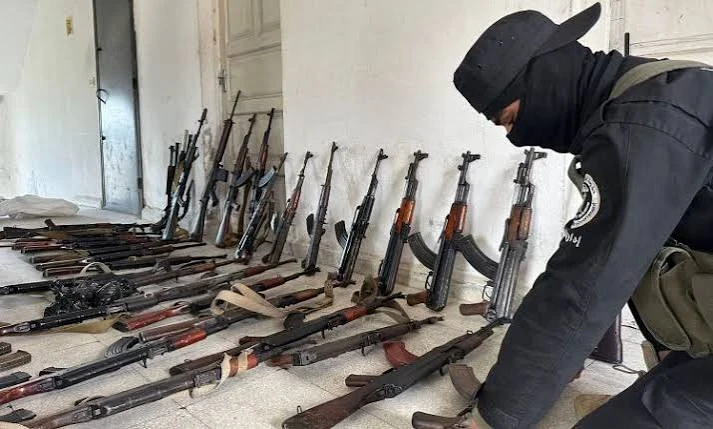 اسلحة مصادرة في سوريا