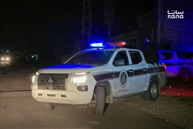 دورية من قوى الامن الداخلي قرب السيدة زينب