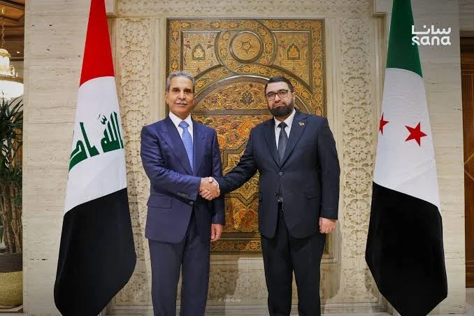 وزير العدل السوري مظهر الويس ورئيس مجلس القضاء الأعلى في العراق القاضي فائق زيدان