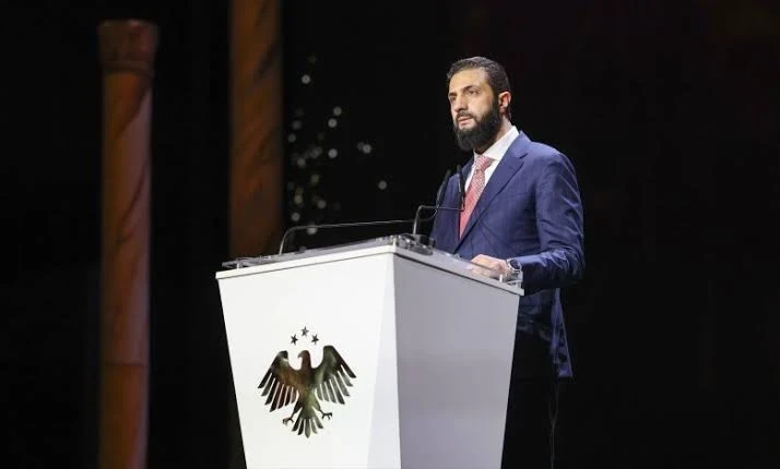 الرئيس أحمد الشرع يلقي كلمة بافتتاح معرض دمشق الدولي