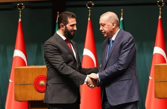 الرئيس السوري أحمد الشرع والرئيس التركي رجب طيب أوردغان