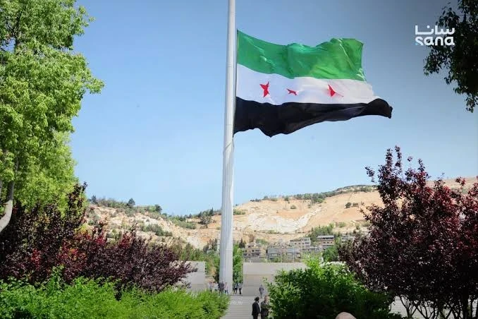 العلم السوري في دمشق